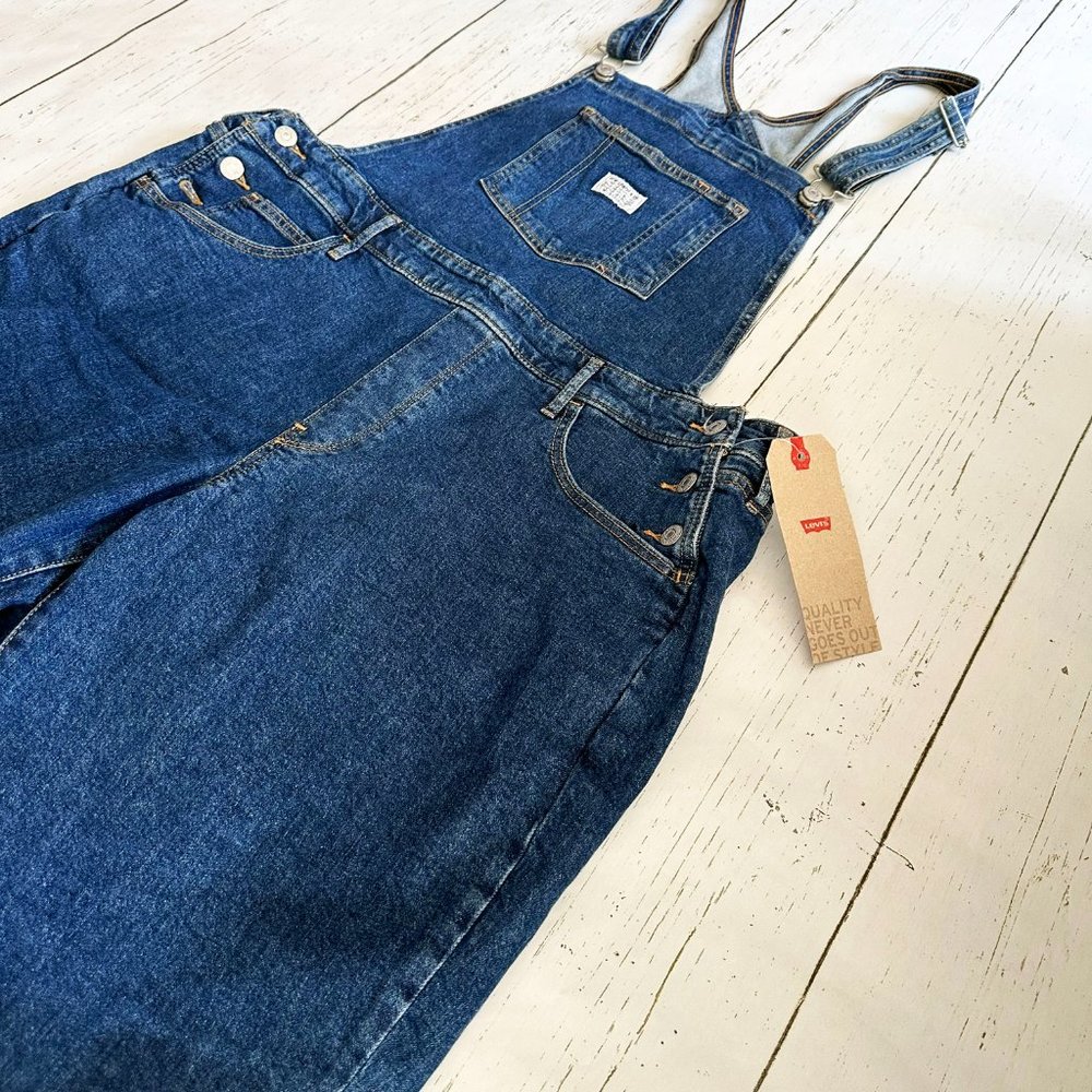 Women's Levi's Plus Size Denim Overalls - Size 18W - Picture 6 of 16